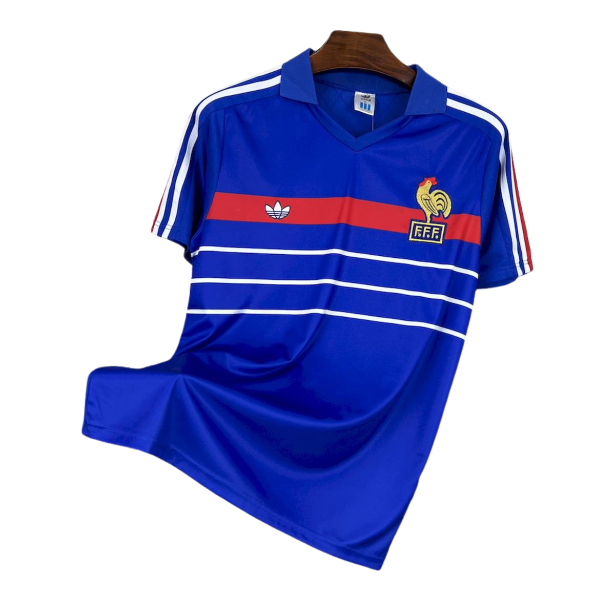 Camisa França Retrô Home 1984 Versão Torcedor Masculina MC9043