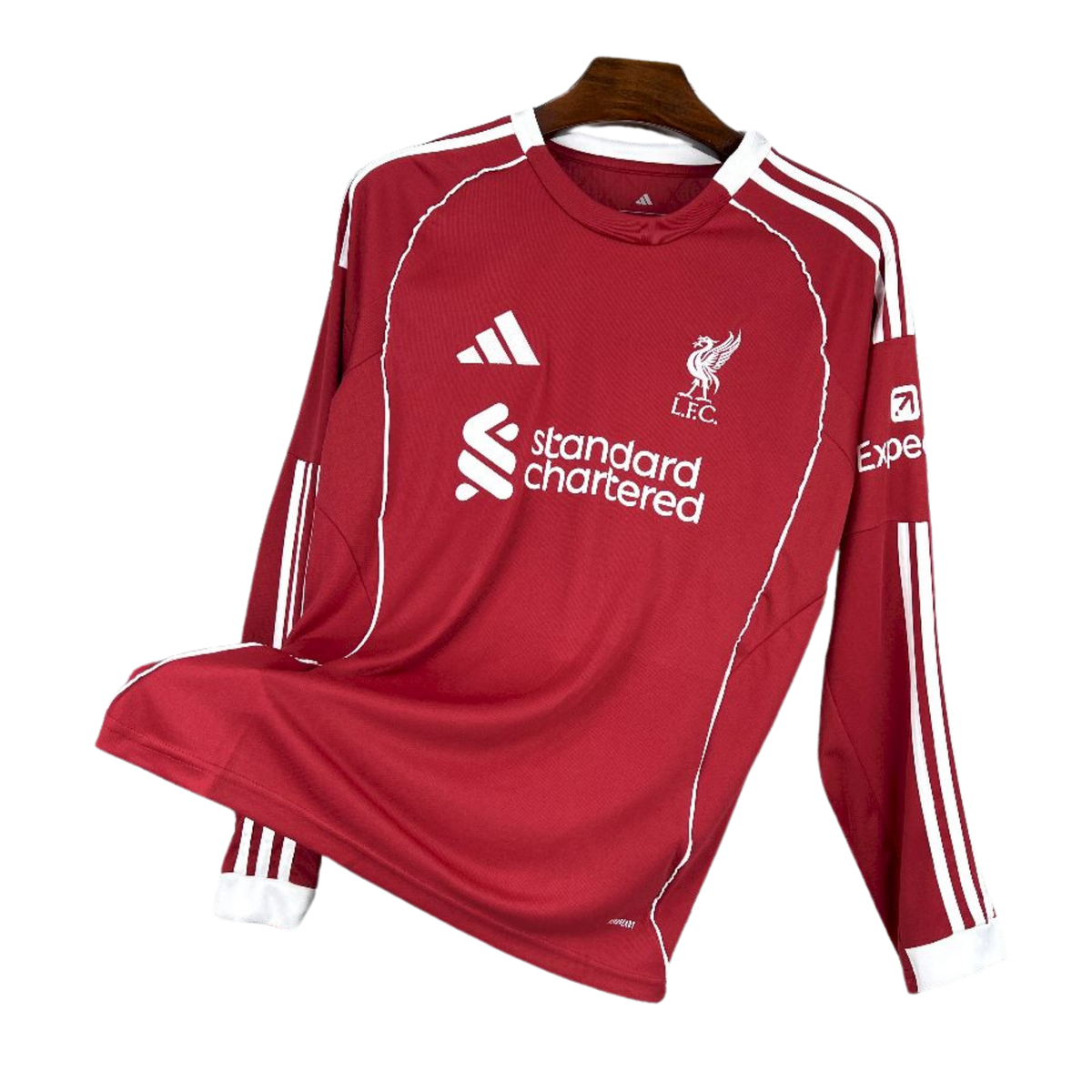 Camisa Liverpool Manga Longa Home 25/26 Versão Torcedor Masculina MC0178