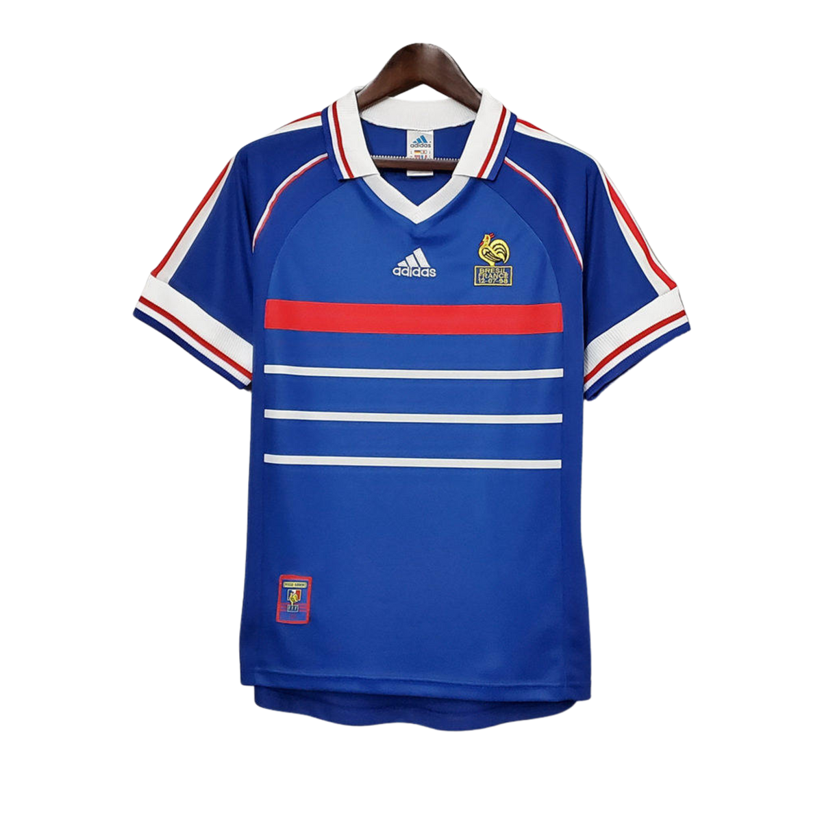Camisa França Retrô Home 1998 Versão Torcedor Masculina MC9042