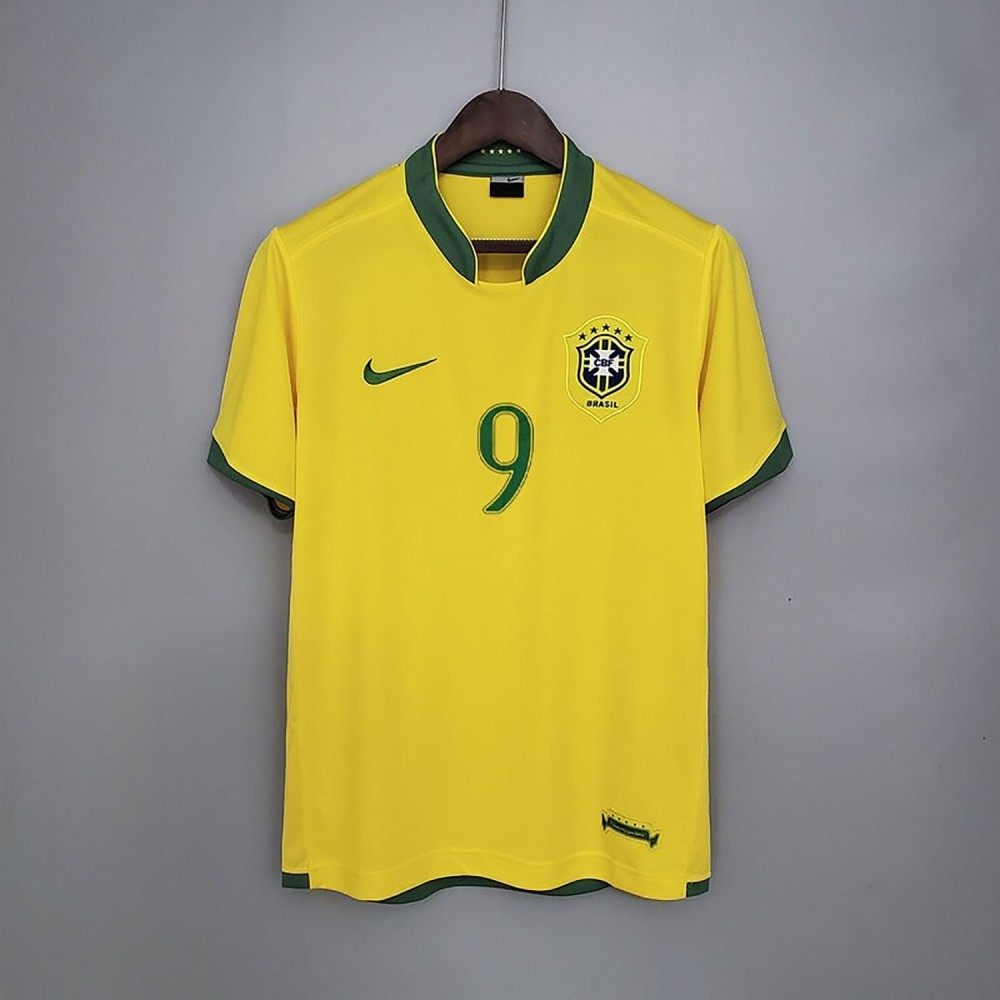 Camisa Brasil Ronaldo Retrô Home 2006 Versão Torcedor Masculina MC9041